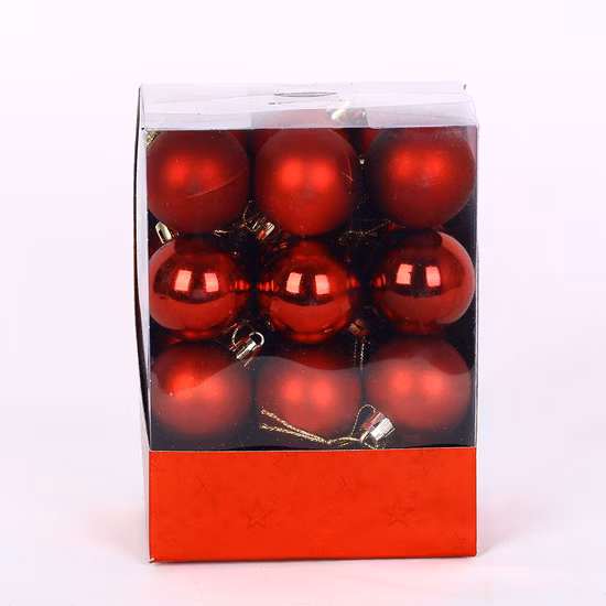 Großhandel Weihnachtsbaumschmuck Dekoration 4cm Kunststoff-Weihnachtskugel